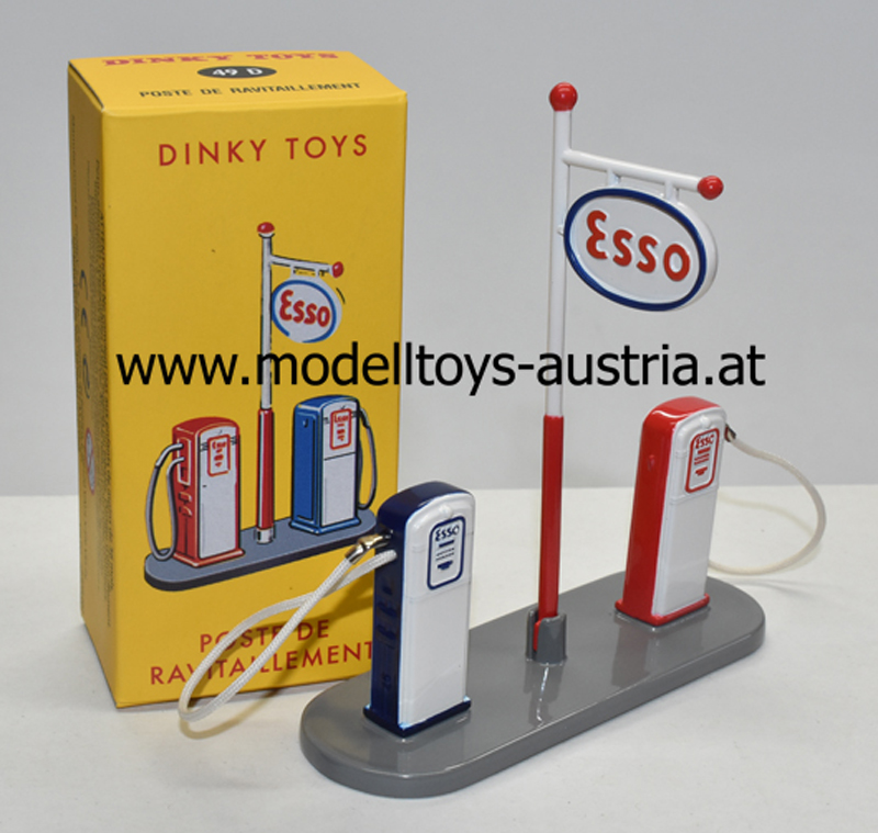 Tankstelle ESSO Zapfhahn rot / weiss / blau 1:43 Dinky Toys