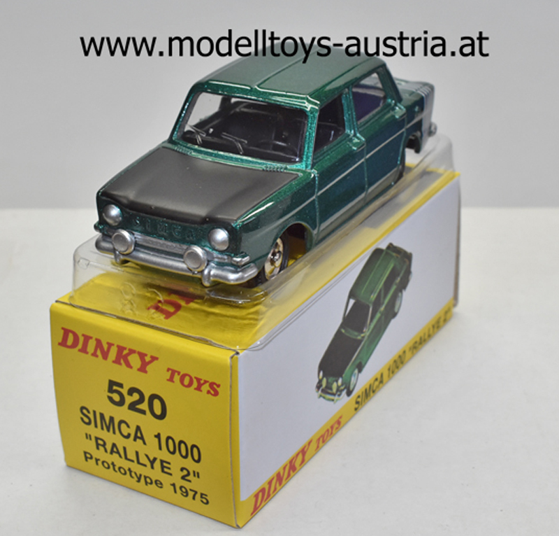 Simca 1000 Rallye 2 Prototype 1975 grün metallik / schwarz 1:43 Dinky Toys