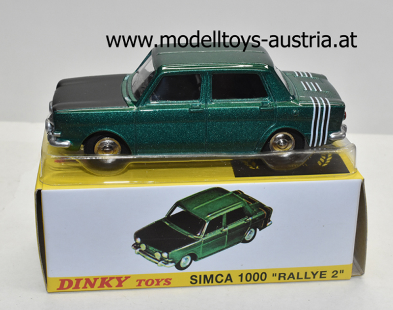 Simca 1000 Rallye 2 Prototype 1975 grün metallik / schwarz 1:43 Dinky Toys
