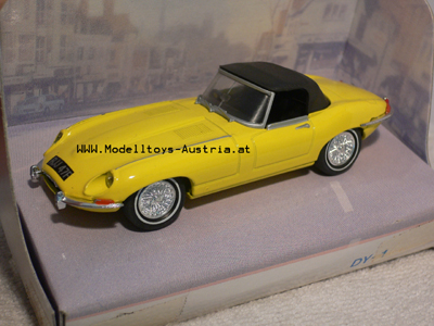 Jaguar E Typ 4.2 Soft Top 1967 gelb 1:43