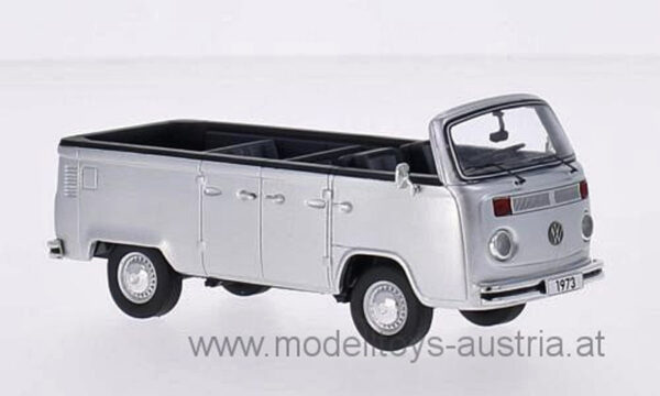 VW T2b BUS Cabrio Open Air 1973 silber metallik 1:43