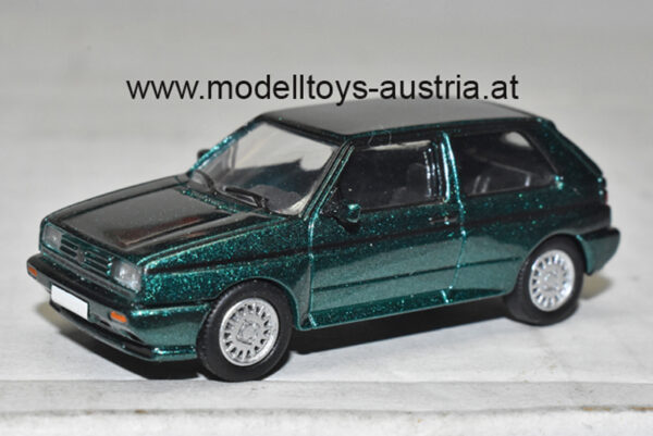 VW Golf II Golf 2 Limousine 1989 - 1991 RALLYE dunkel grün metallik 1:87 H0
