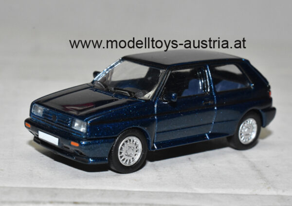 VW Golf II Golf 2 Limousine 1989 - 1991 RALLYE dunkel blau metallik 1:87 H0