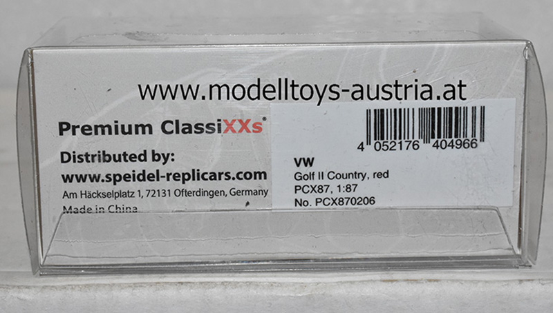 VW Golf II Country 1990 rot 1:87 H0