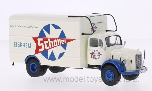 Mercedes Benz L 3500 Koffer Truck LKW 1954 Schöller Eiskrem 1:43