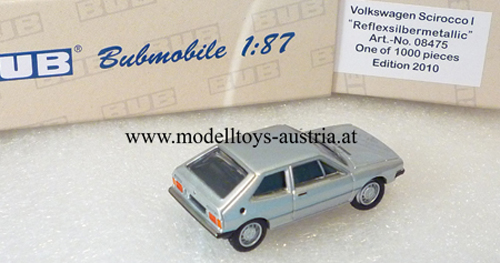 VW Scirocco I 1974 silber metallik 1:87 HO