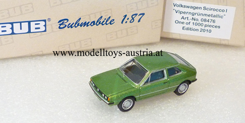 VW Scirocco I 1974 grün metallik 1:87 HO