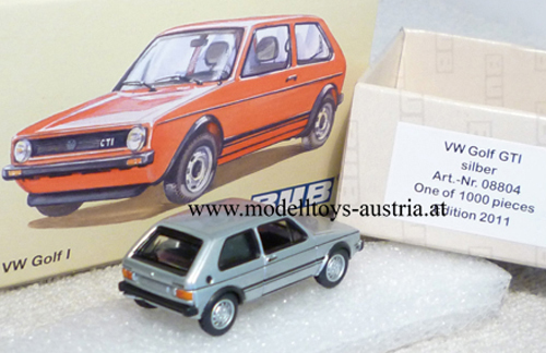 VW Golf I Limousine GTI 2-türig silber metallik 1:87 HO