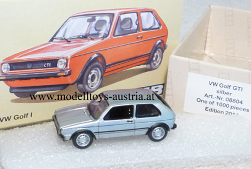 VW Golf I Limousine GTI 2-türig silber metallik 1:87 HO