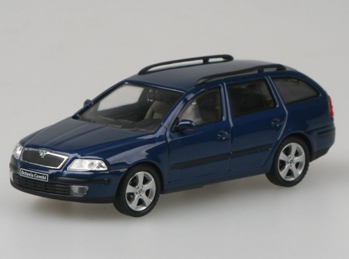 Skoda Octavia II Kombie Typ 1Z 2004 - 2008 blau metallik 1:43