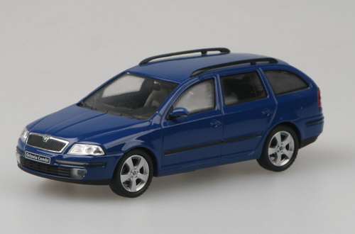 Skoda Octavia II Kombi Typ 1Z 2004 - 2008 dunkelblau 1:43