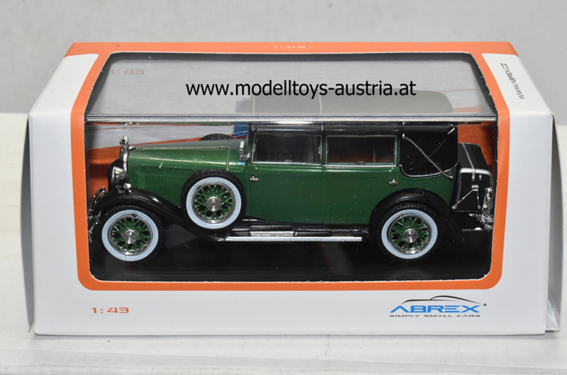 Skoda 860 Cabrio geschlossen 1932 schwarz / grün 1:43