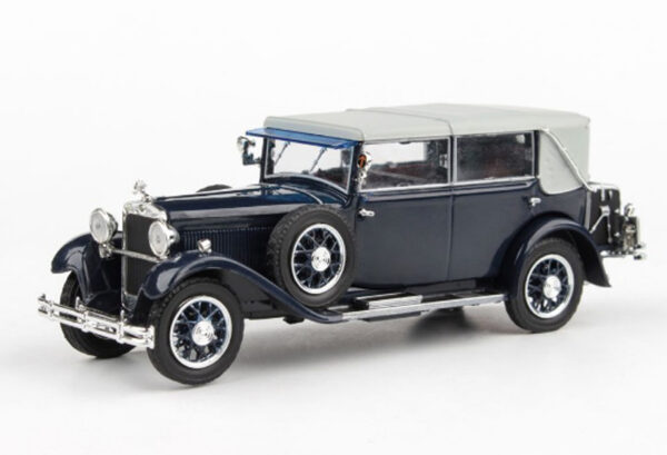 Skoda 860 Cabrio geschlossen 1932 schwarz / blau 1:43