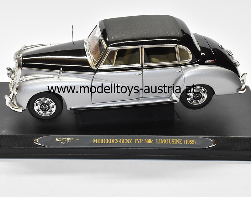 Mercedes Benz 300C Limousine 1955 silber / schwarz 1:18 Ricko