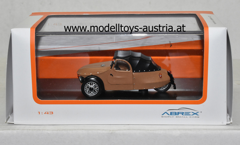 Velorex 16/350 1966 matt dunkel beige mit schwarzen Kotflügel 1:43