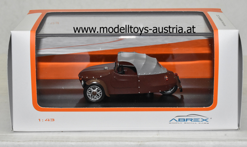 Velorex 16/350 1966 matt dunkelrot mit braunen Kotflügel 1:43