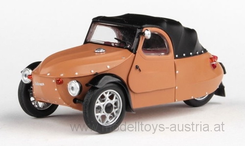 Velorex 16/350 1966 matt dunkel beige mit schwarzen Kotflügel 1:43