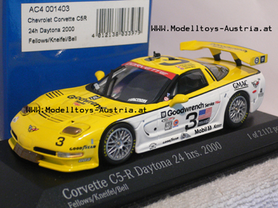 Chevrolet Corvette C5-R Daytona 2000 FELLOWS #3 1:43