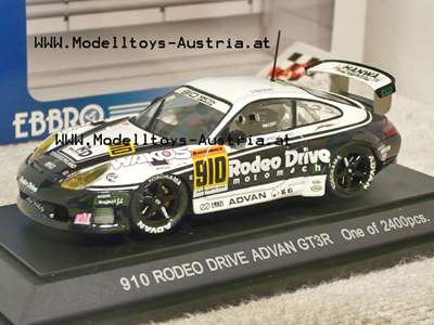 Porsche 911 GT3 JGTC 2002 Rodeo Drive MATSUDA / WILCOX 1:43