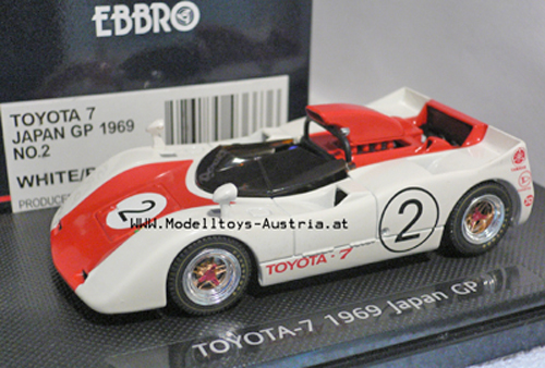 Toyota 7 1969 Japan GP weiss / rot #2  1:43