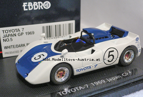 Toyota 7 1969 Japan GP weiss / dunkelblau #5  1:43