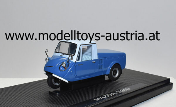 Mazda K360 3 Rad Pritschenwagen Pickup 1962 blau 1:43
