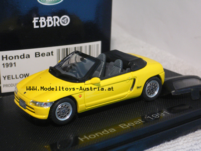Honda Beat 1991 Cabrio gelb 1:43
