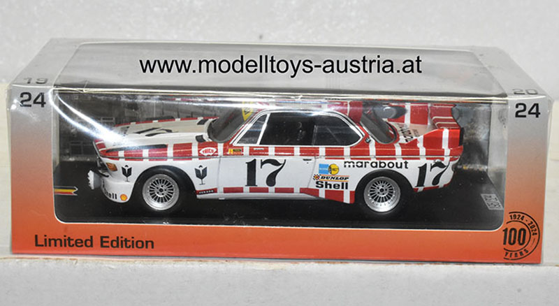BMW 3.0 CSL 1973 Spa 24 Stunden Rennen XHENCEVAL / BRAILLARD 1:43