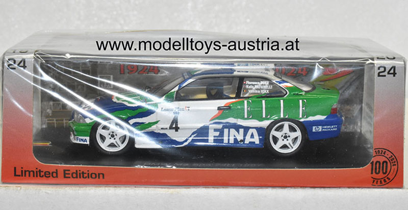 BMW E36 M3 Coupe 1997 Spa 24 Stunden Rennen DUEZ / ICKX / RAFANELLI 1:43