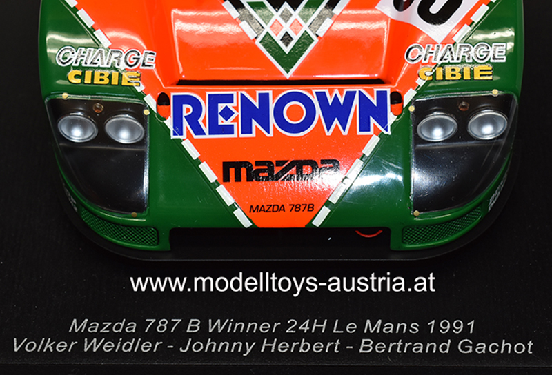 Mazda 787 B 1991 Sieger Le Mans WEIDLER / HERBERT / GACHOT 1:18