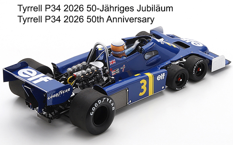 Tyrrell P34 Ford 6-Rad 1976 Jody SCHECKTER Holland GP Zandvoort 1:18