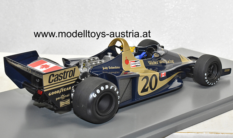 Wolf WR1 Ford 1977 Jody SCHECKTER Sieger Monaco GP Monte Carlo 1:18 Spark
