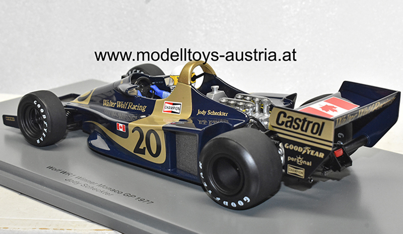 Wolf WR1 Ford 1977 Jody SCHECKTER Sieger Monaco GP Monte Carlo 1:18 Spark