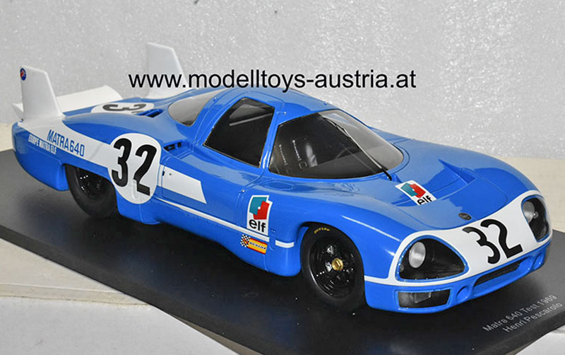 Matra 640 1969 Le Mans Test Version Henri PESCAROLO 1:18