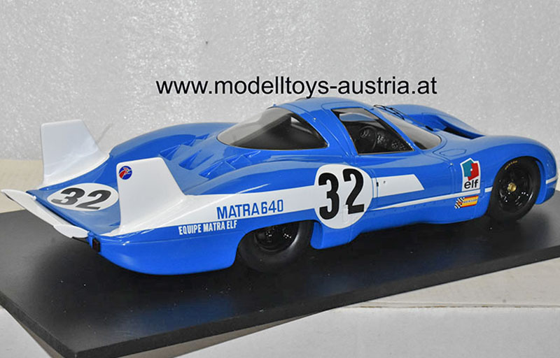 Matra 640 1969 Le Mans Test Version Henri PESCAROLO 1:18