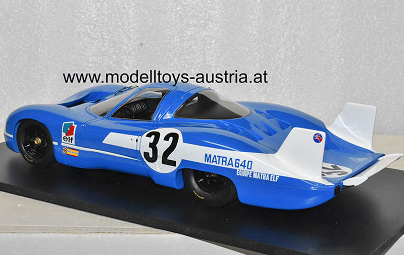 Matra 640 1969 Le Mans Test Version Henri PESCAROLO 1:18