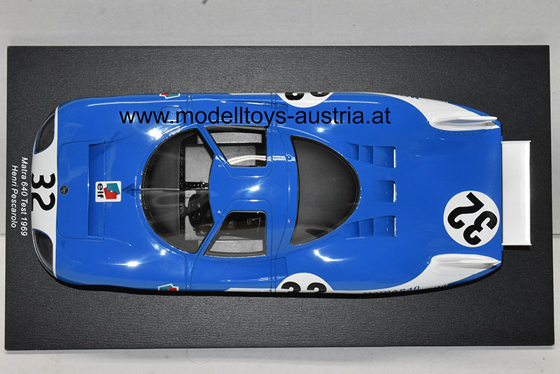 Matra 640 1969 Le Mans Test Version Henri PESCAROLO 1:18