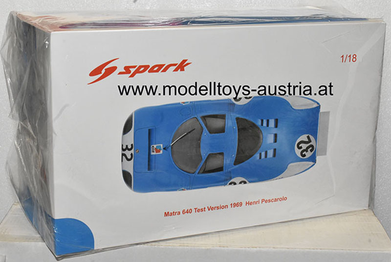 Matra 640 1969 Le Mans Test Version Henri PESCAROLO 1:18