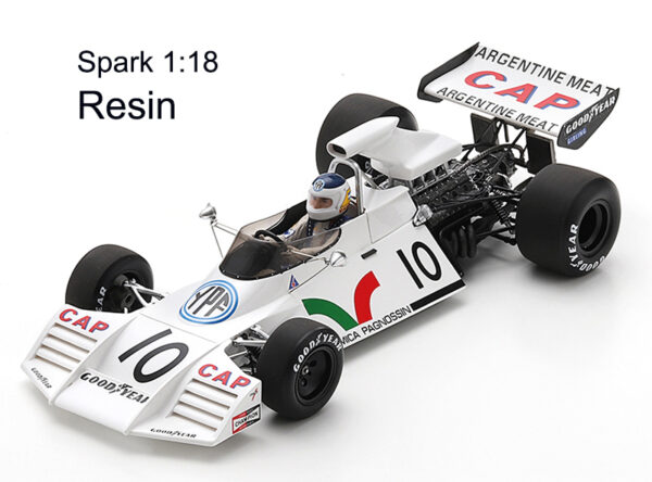 Brabham BT42 Ford 1973 Carlos REUTEMANN Frankreich GP Le Castellet 1:18