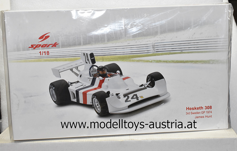 Hesketh 308 Ford 1974 James HUNT Schweden GP 3. Platz 1:18 Spark