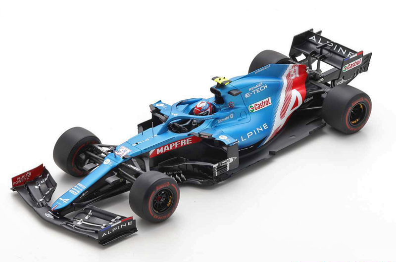 Alpine A521 Renault 2021 Esteban OCON Bahrain GP 1:18 Spark