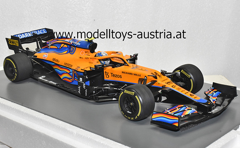 McLaren MCL35M Mercedes 2021 Lando NORRIS Abu Dhabi GP 1:18 Spark