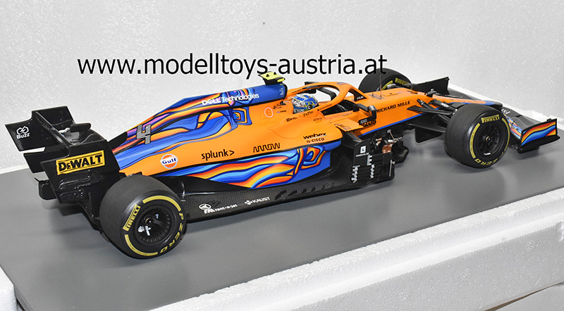 McLaren MCL35M Mercedes 2021 Lando NORRIS Abu Dhabi GP 1:18 Spark