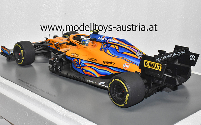 McLaren MCL35M Mercedes 2021 Lando NORRIS Abu Dhabi GP 1:18 Spark