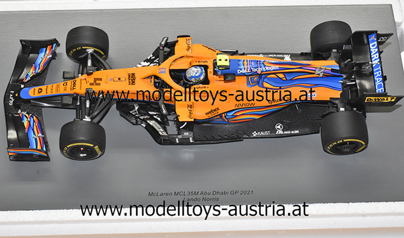 McLaren MCL35M Mercedes 2021 Lando NORRIS Abu Dhabi GP 1:18 Spark