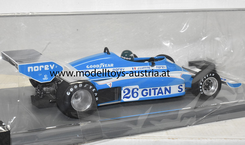 Ligier JS7 Matra 1977 Jacques LAFFITE Sieger Schweden GP 1:18 Spark