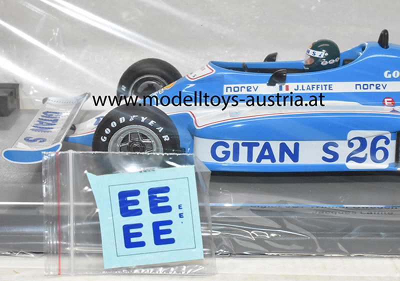 Ligier JS7 Matra 1977 Jacques LAFFITE Sieger Schweden GP 1:18 Spark