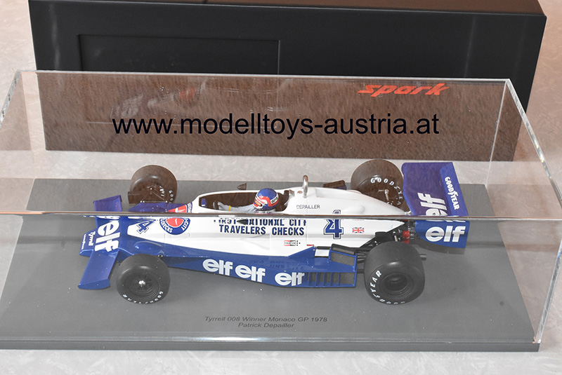 Tyrrell 008 Ford 1978 Patrick DEPAILLER Sieger Monaco GP Monte Carlo 1:18