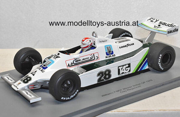 Williams FW07 Ford 1979 Clay REGAZZONI Sieger England GP Silverstone 1:18