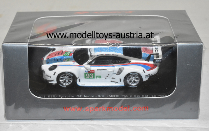 Porsche 911 RSR 2019 Le Mans P. Pilet / E. Bamber / N. Tandy 1:87 HO